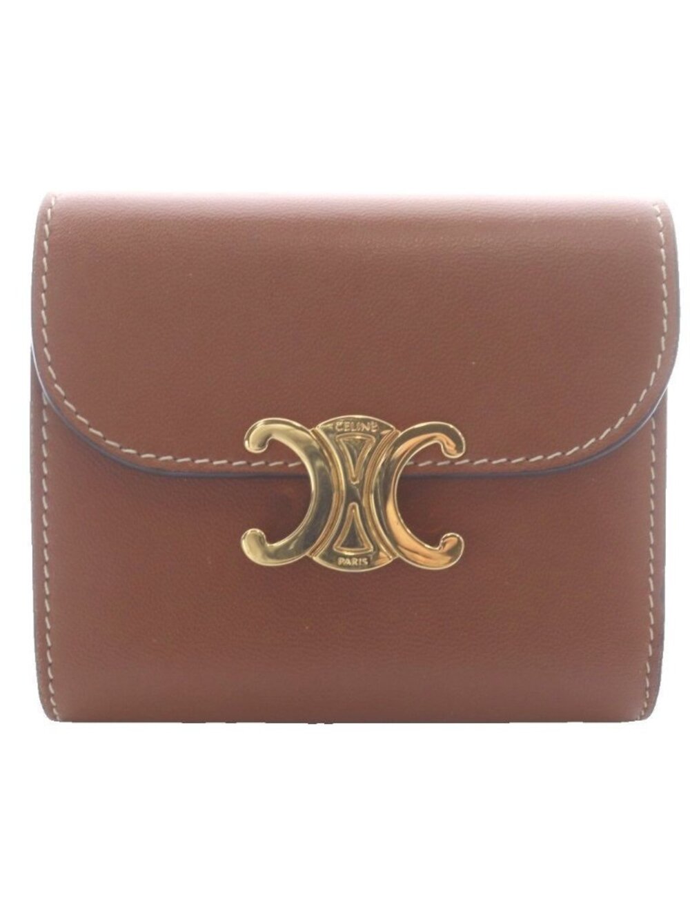 Celine Small Flap Wallet Triomphe Shy Nice Trifold Leather